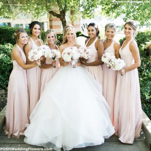 Beautiful Bride with her Bridesmaids
