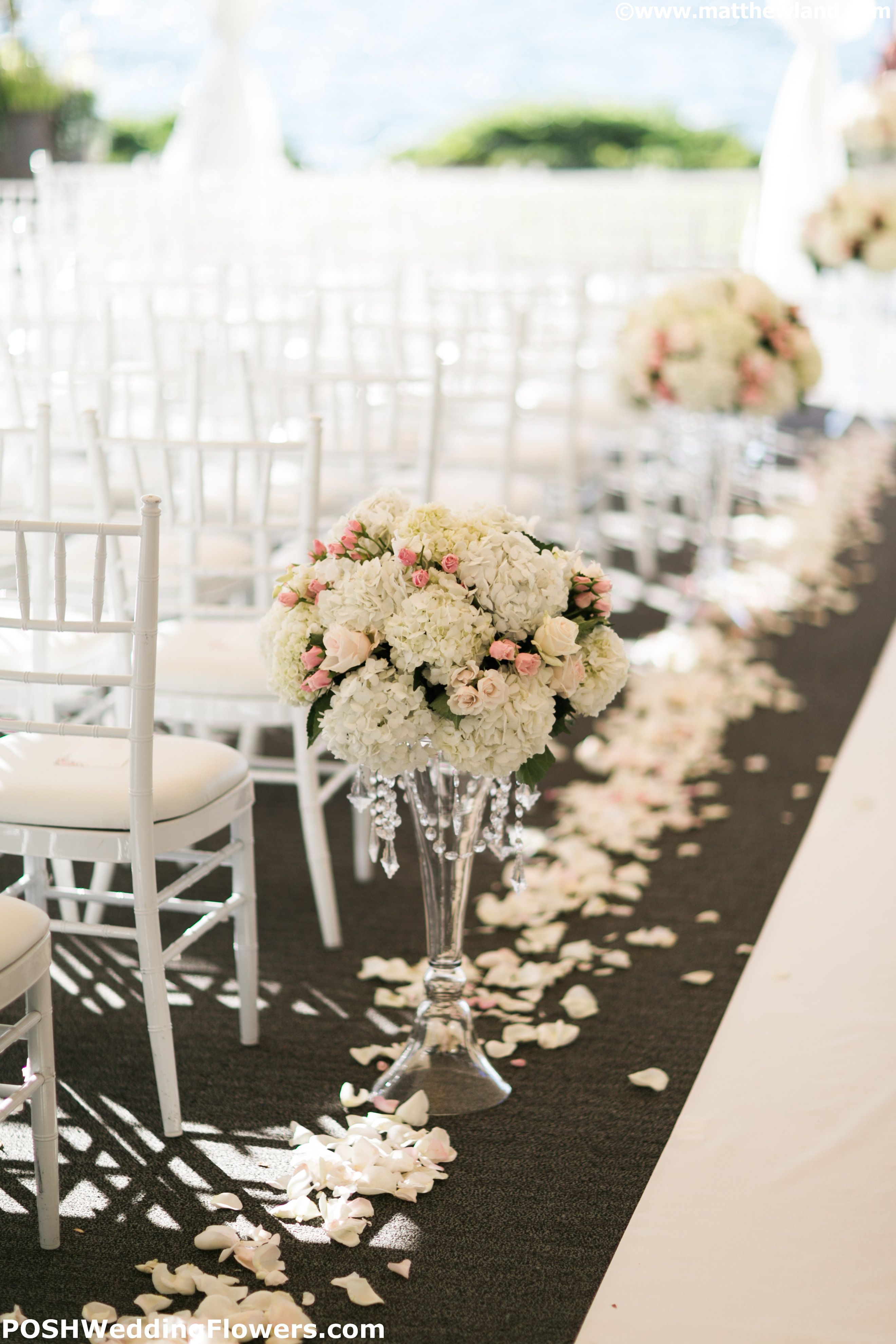 Blair's beautiful wedding aisle